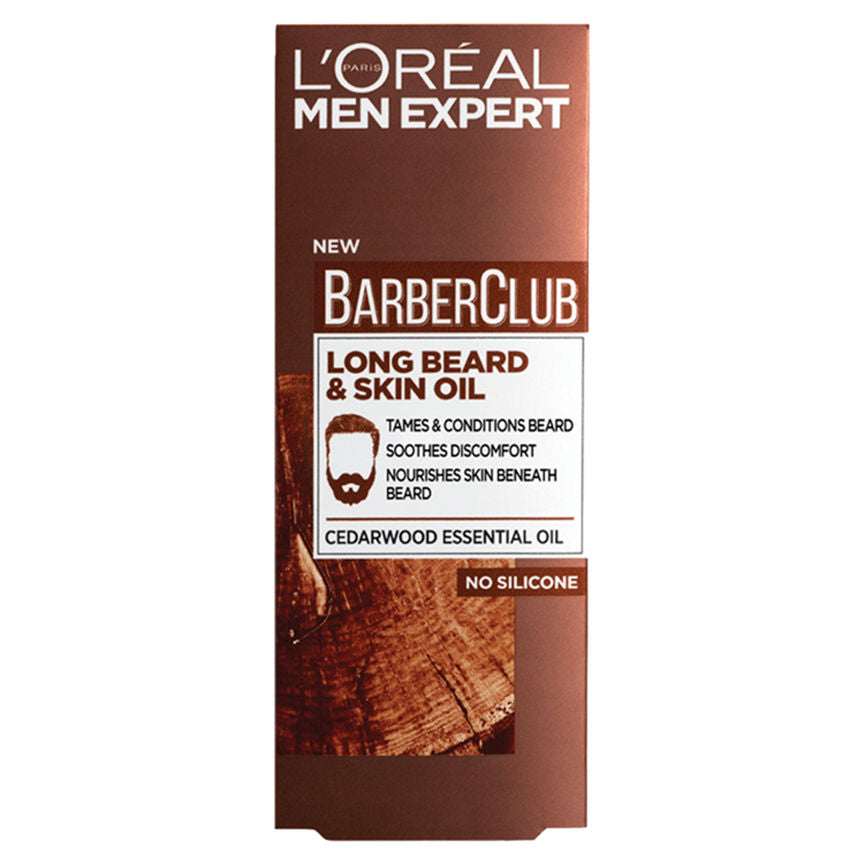 L'Oreal Men Expert Barber Club Long Beard Skin Oil GOODS ASDA   