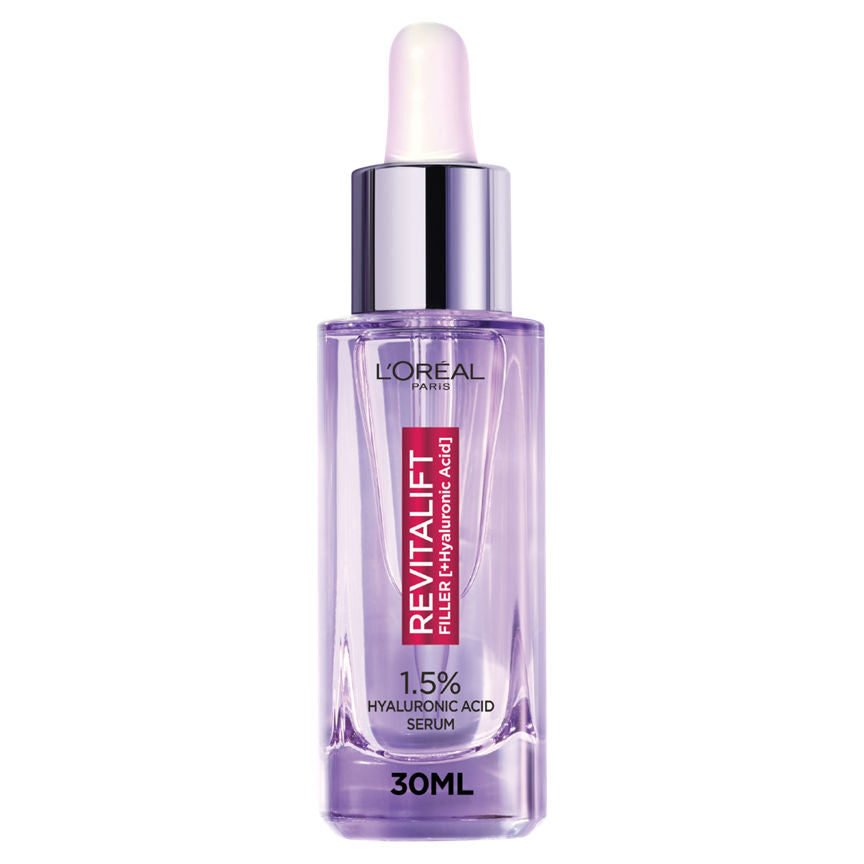 L'Oreal Paris Hyaluronic Acid Serum Revitalift Filler Anti-Wrinkle Dropper Serum GOODS ASDA   