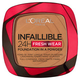 L'Oreal Paris Infallible 24H Fresh Wear Foundation in a Powder Shade 330 Hazelnut GOODS ASDA   