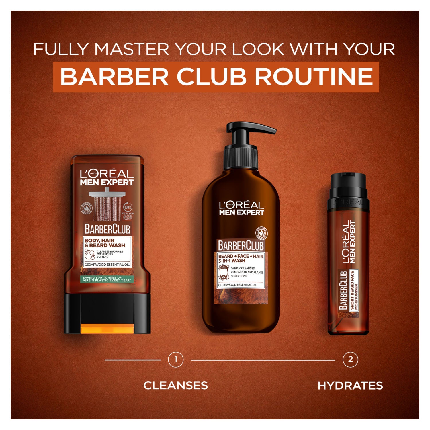 L'Oréal Men Expert Barber Club 3-in-1 shower gel 400ml, UK version