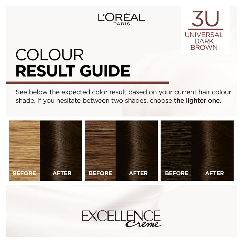 L'Oreal Excellence Nudes Dark Brown permanent hair colour, UK version