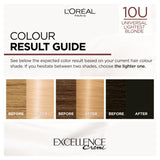 L'Oreal Excellence Nudes 10U Lightest Blonde permanent hair colour, UK version