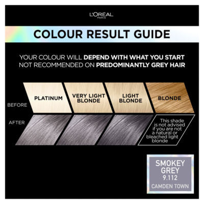 L'Oreal Paris Preference Vivids 9.112 Smokey Grey permanent hair colour, UK version