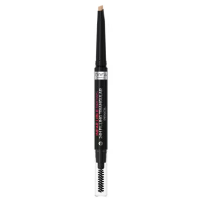 ASDA L'Oreal Paris Infallible 24H Brow Filling Pencil 7.0 Blonde Eyebrow Cosmetic- Buy online at McGrocer