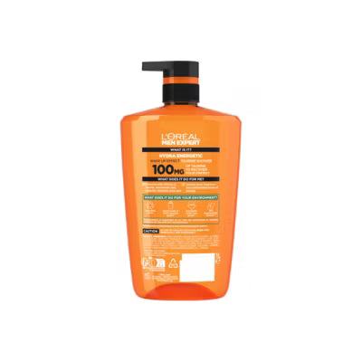 L'Oréal Men Expert Hydra Energetic 3-in-1 Shower Gel 1L, UK version