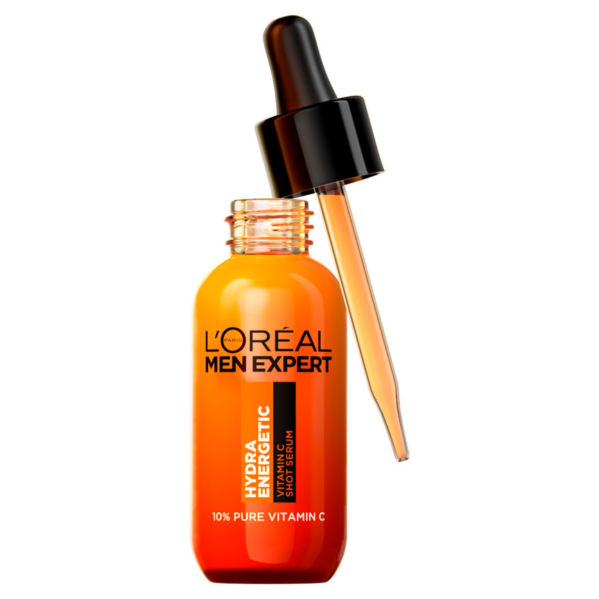 L 'Oreal L'Oreal Paris Men Expert Hydra Energetic 10% Pure Vitamin C Shot Serum 30ml GOODS ASDA   