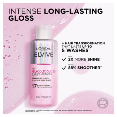 L'Oreal Elvive Glycolic Gloss Treatment for dull hair 200ml, UK version