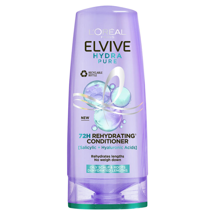 L'Oreal Elvive Hydra Pure 72h Rehydrating Conditioner 400ml GOODS ASDA   