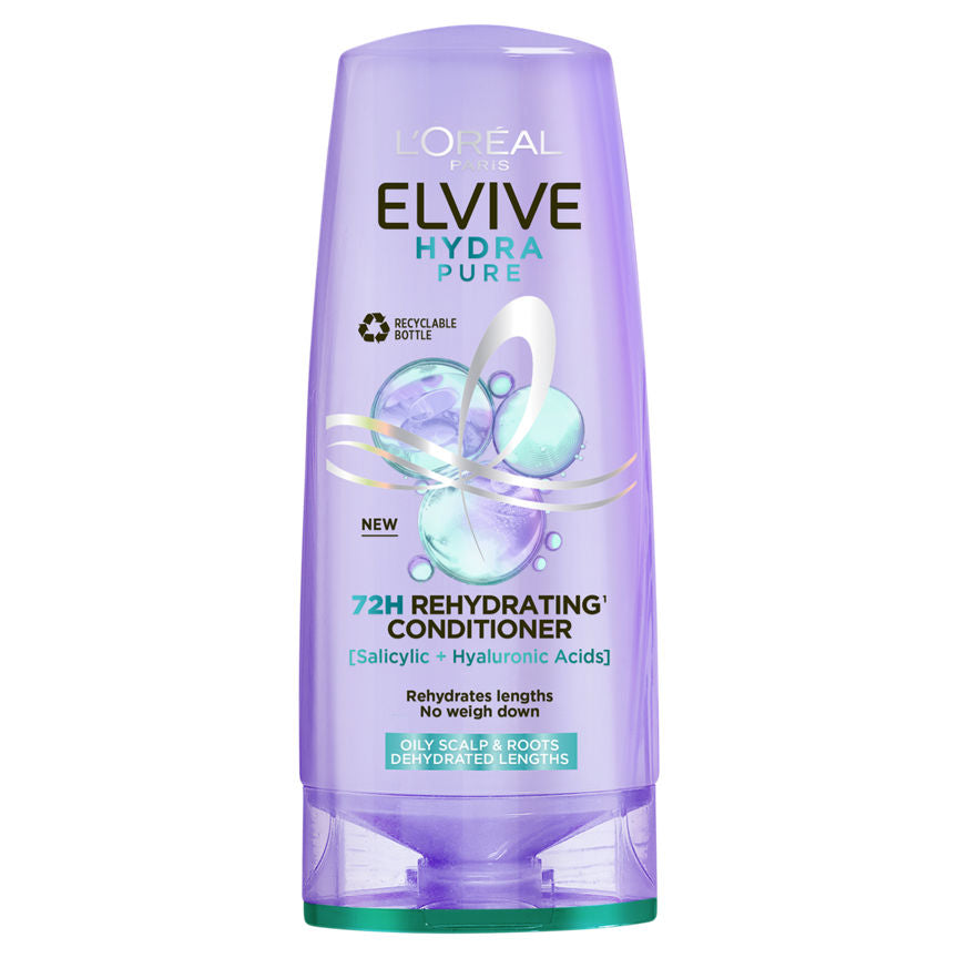 L'Oreal Elvive Hydra Pure 72h Rehydrating Conditioner 250ml GOODS ASDA   