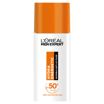 ASDA L'Oreal Men Expert Hydra Energetic Daily SPF50+ Invisible Fluid 50ml- Buy online at McGrocer