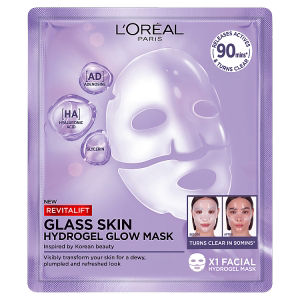L'Oréal Paris Glass Skin hydrogel face mask 1pc, imported from the UK
