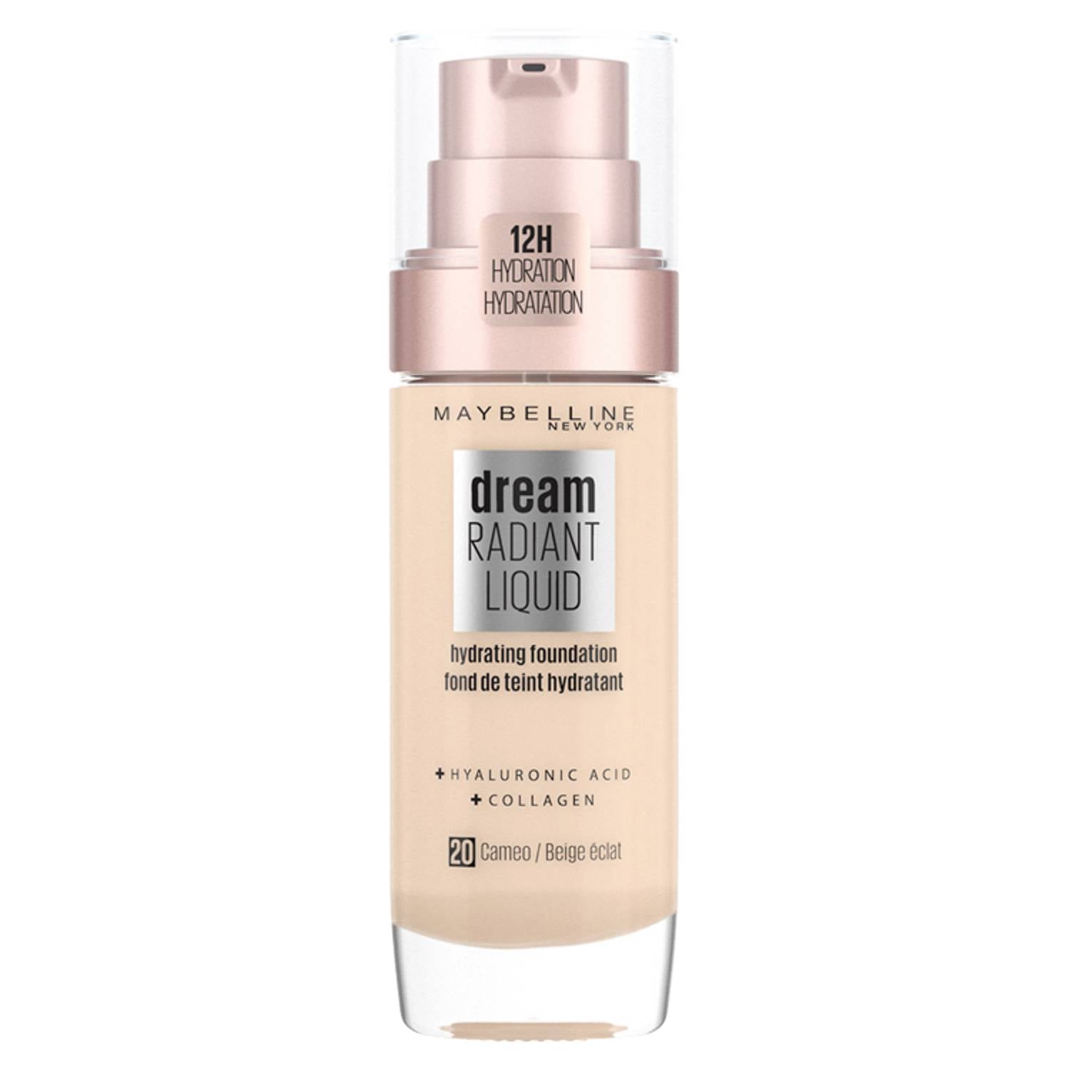 Maybelline Dream Radiant Liquid Foundation 20 Cameo - British product