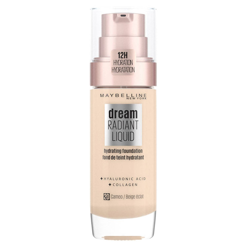Maybelline Dream Radiant Liquid Foundation 20 Cameo - British product
