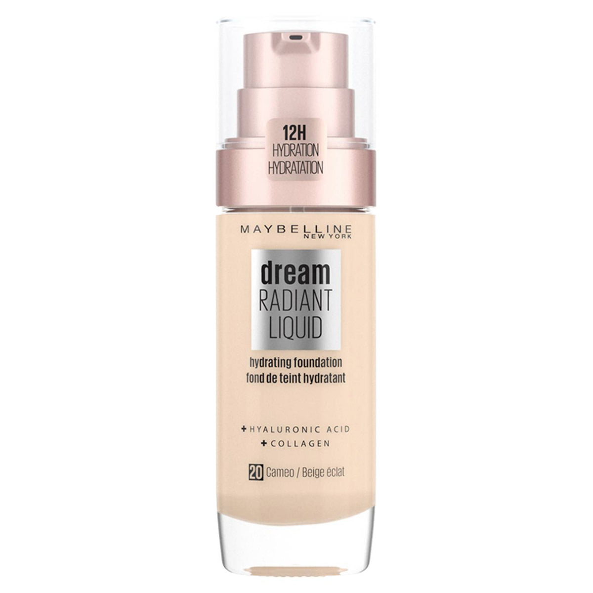 Maybelline Dream Radiant Liquid Foundation 20 Cameo - British product