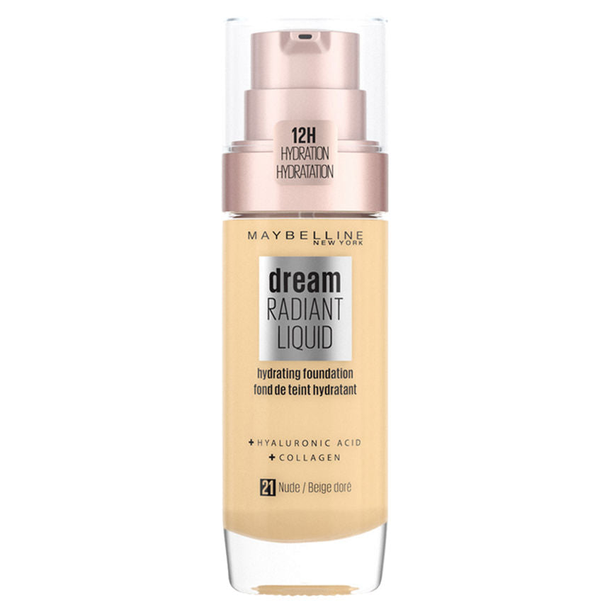 Maybelline Dream Satin Liquid Air-Whipped Foundation 021 Nude GOODS ASDA   