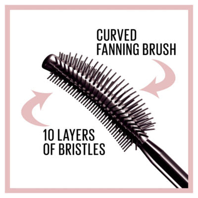 Maybelline Lash Sensational Waterproof mascara svart 9,4 ml - Britisk produkt