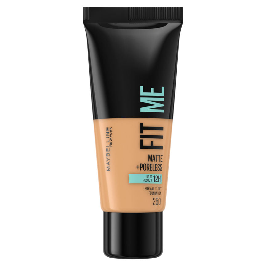 Maybelline Fit Me! Matte+Poreless Liquid Foundation 250 Sun Beige GOODS ASDA   