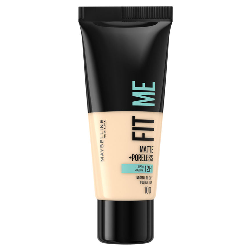 Maybelline Fit Me Matte & Poreless Foundation 100 Warm Ivory GOODS ASDA   