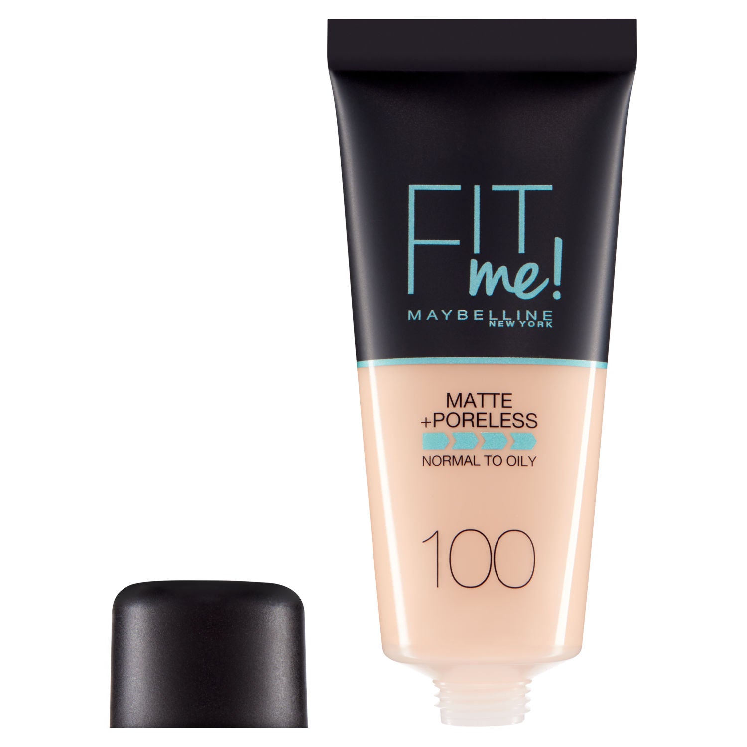 Maybelline Fit Me Matte Poreless Foundation 100 Warm Ivory, imported from the UK