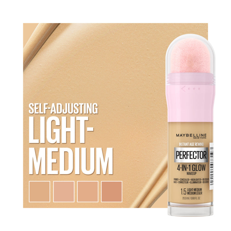 Maybelline Glow Primer shade 1.5 Light Medium 20ml, imported from the UK