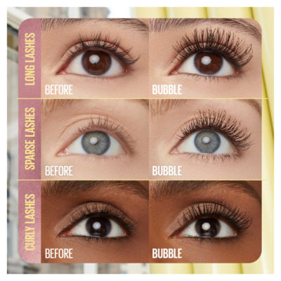 Maybelline Colossal Bubble Waterproof mascara Very Black 8.75ml, imported from the UK