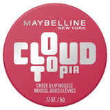 Maybelline New York Cloudtopia blush mousse Ethereal Rouge 5g, imported from the UK