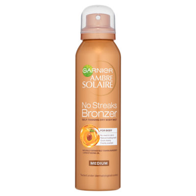 Ambre Solaire Natural Bronzer Quick Drying Medium Self Tan Body Mist