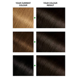 Garnier Nutrisse hair dye 3 Darkest Brown, UK version