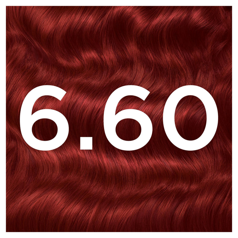 Garnier Olia 6.60 Intense Red hair dye, UK version