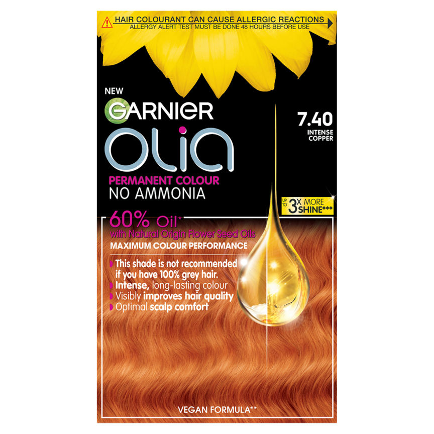 Garnier Olia 7.40 Intense Copper No Ammonia Permanent Hair Dye