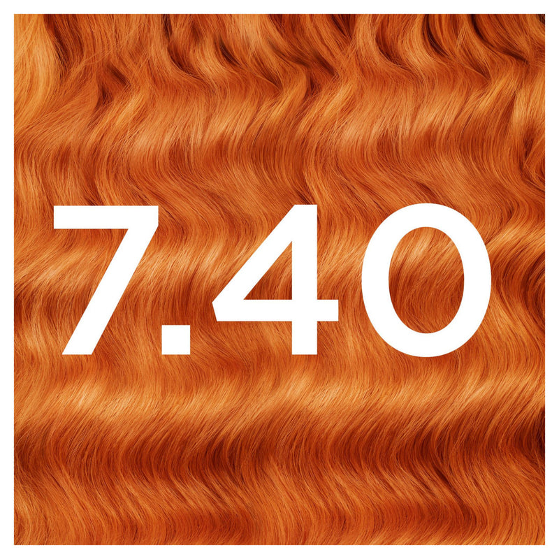 Garnier Olia permanent hair dye 7.40 copper shade, UK version