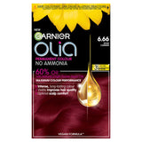 Garnier permanent hair dye 6.66 vivid garnet red, UK version