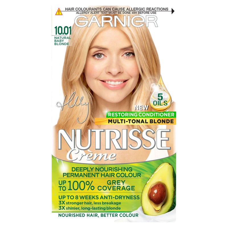 Garnier Nutrisse 10.01 Natural Baby Blonde hair dye kit - British product