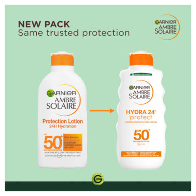 Garnier Ambre Solaire SPF50+ sun lotion 175ml, UK version
