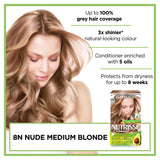 Garnier Nutrisse hair dye 8N Nude Medium Blonde, UK version