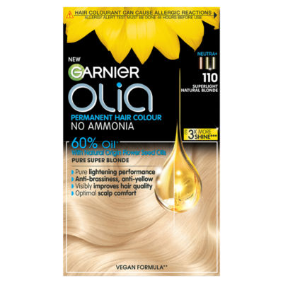 ASDA Garnier Olia 110 Super Light Natural Blonde Permanente Haarfarbe - Online bei McGrocer kaufen