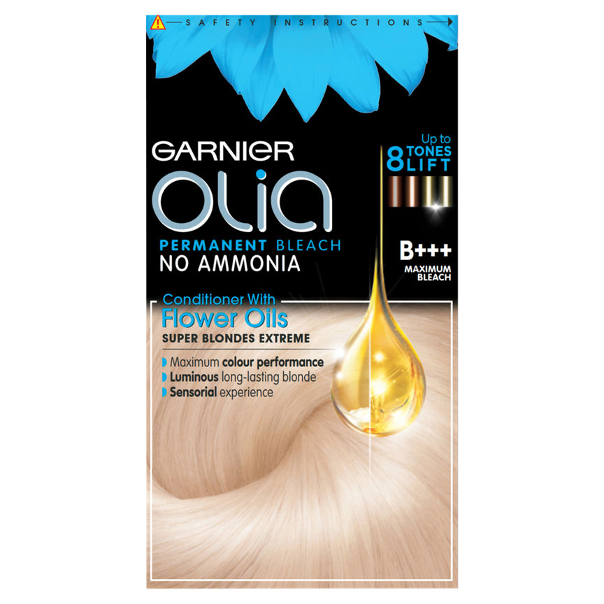 Garnier Olia B+++ Maximum Bleach Blonde No Ammonia Permanent Hair Dye GOODS ASDA   