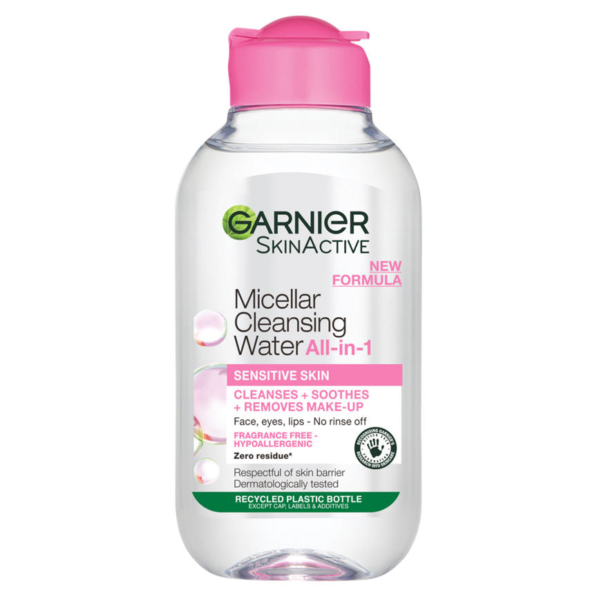 Garnier Micellar Water Facial Cleanser for Sensitive Skin, Travel Size GOODS ASDA   