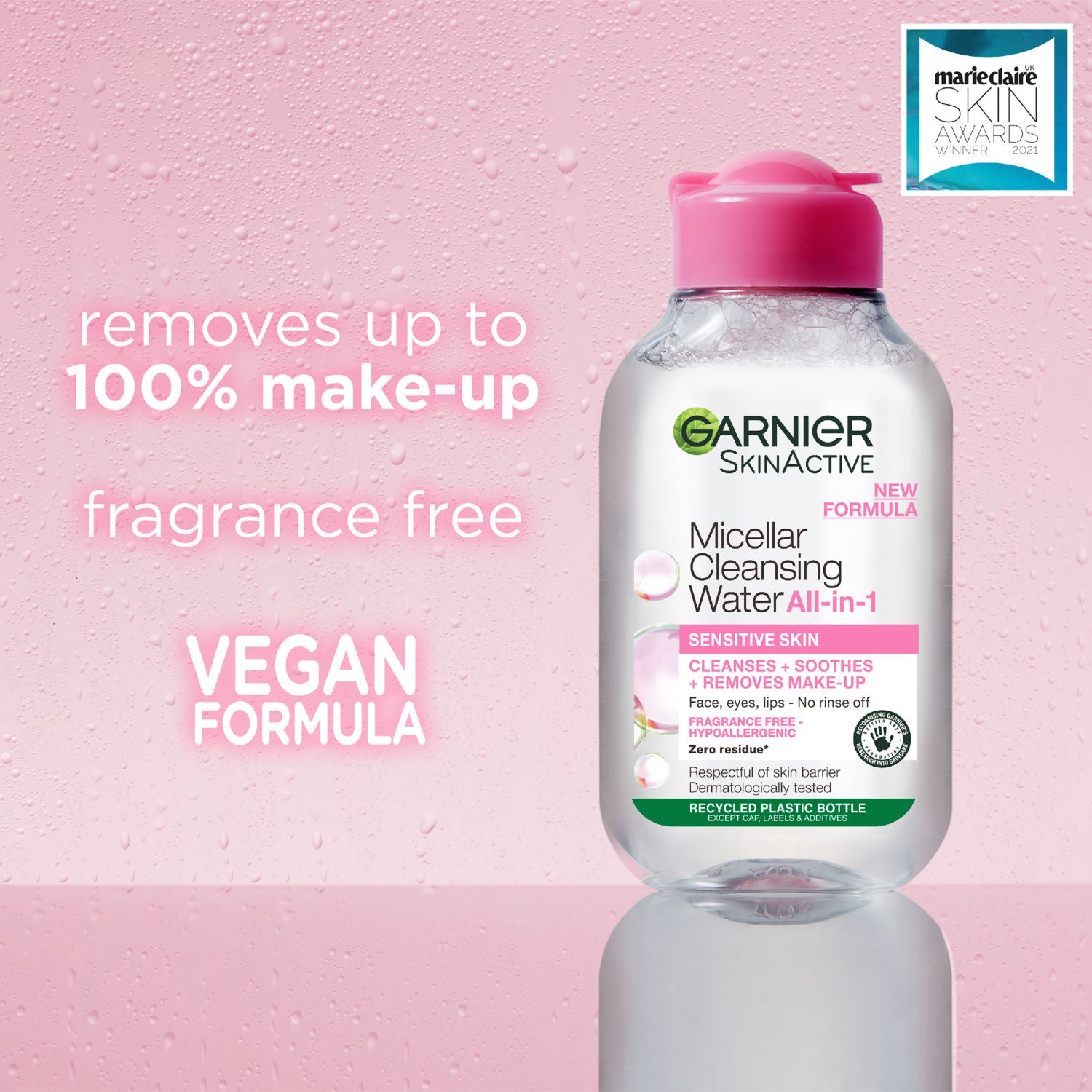 Garnier micellar water for sensitive skin 100ml, UK version