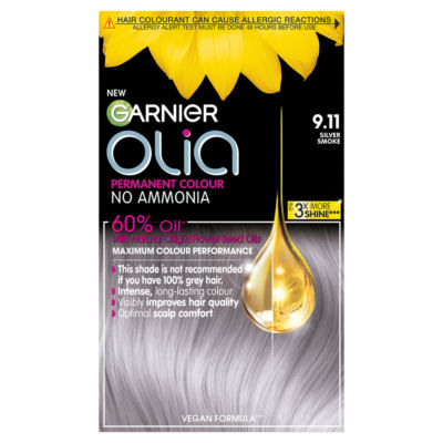 Garnier Olia 9.11 Silver Smoke Permanent Hair Dye