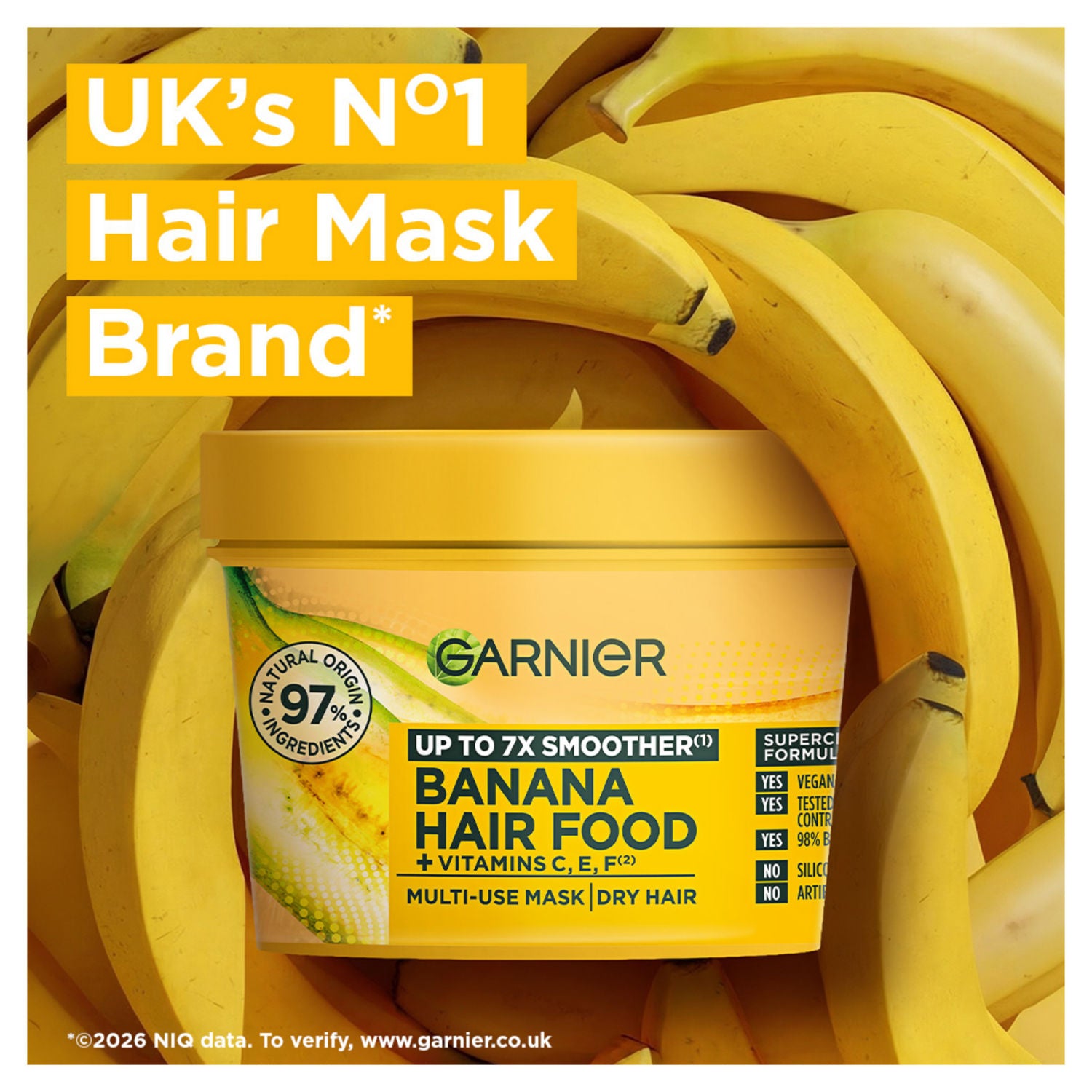 Garnier banana hair mask 400ml, UK version