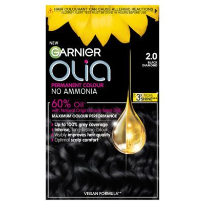 Garnier Olia Black Diamond hair dye, UK version