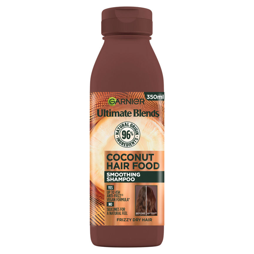 Garnier Ultimate Blends Smoothing Hair Food Coconut Shampoo for Curly Hair GOODS ASDA   