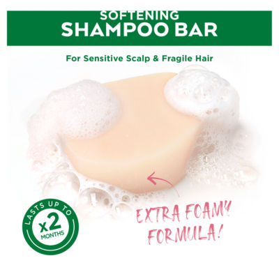 Garnier Delicate Oat Solid Shampoo Bar 60g, imported from the UK