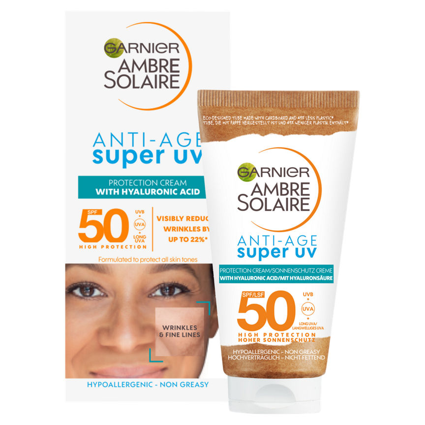 Ambre Solaire Anti-Age Super UV Face Protection Cream SPF50 GOODS ASDA   