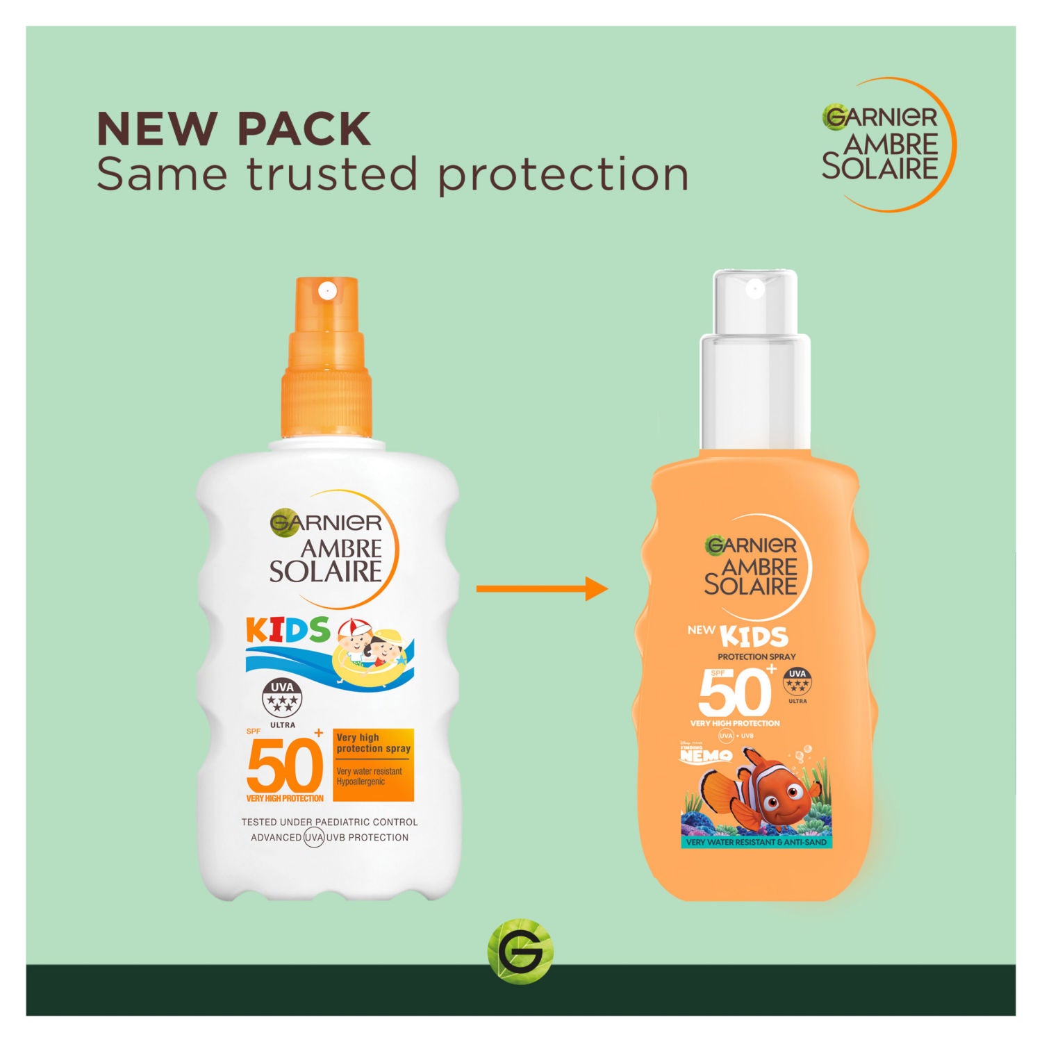 Garnier Ambre Solaire Kids Spray SPF50+ sun protection spray 150ml - British product
