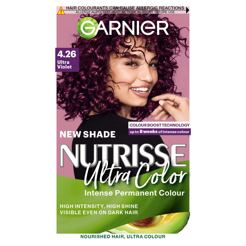 Garnier Nutrisse Ultra Color Intense Permanent Hair Dye Ultra Violet GOODS ASDA   