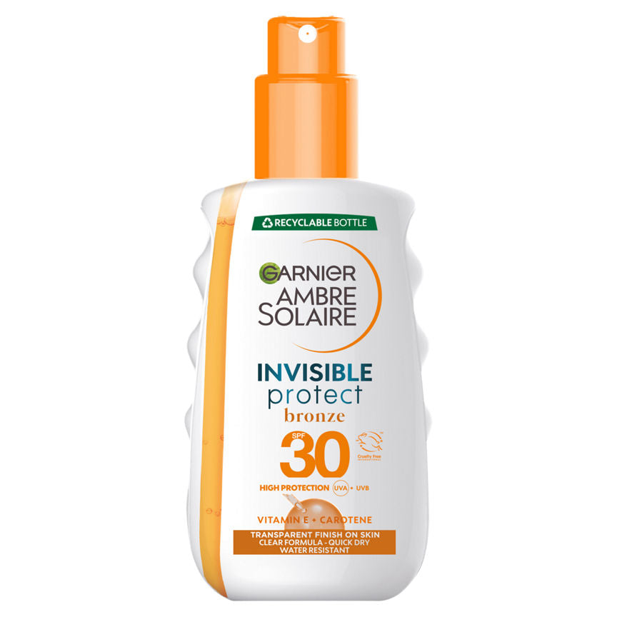 Ambre Solaire Invisible Protect Bronze Transparent Sun Cream Spray SPF30 GOODS ASDA   