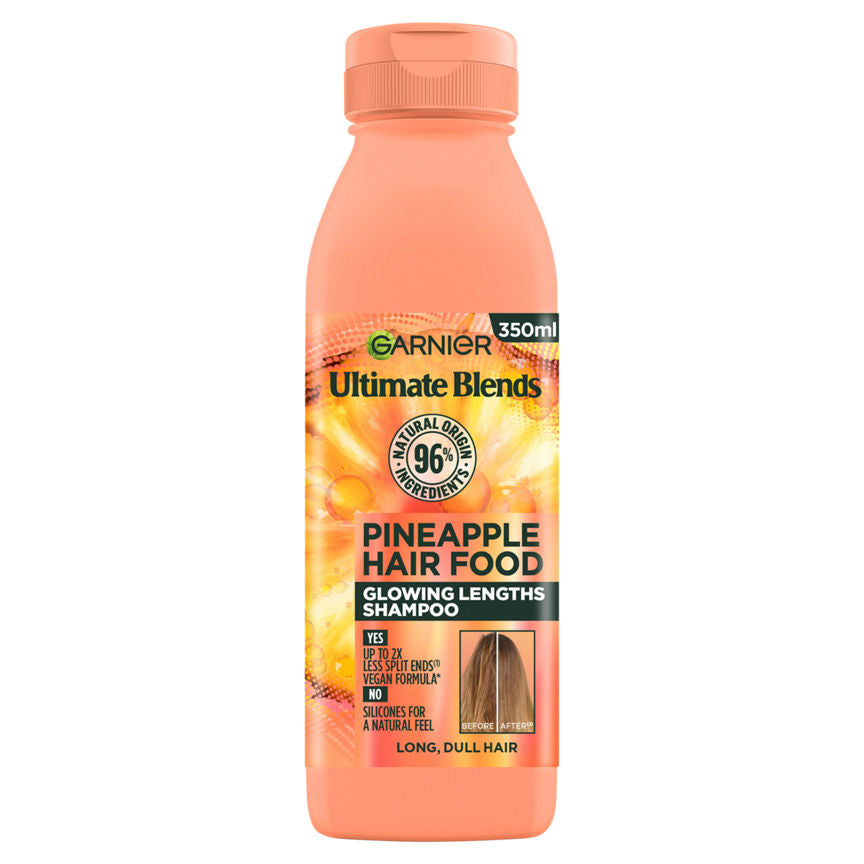 Garnier Ultimate Blends Glowing Lengths Pineapple & Amla Hair Food Shampoo for Long Dull Hair GOODS ASDA   