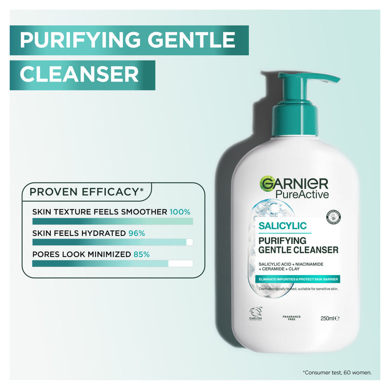 Garnier Salicylic Face Cleanser 250ml, UK version